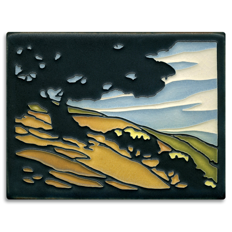 Motawi California Oak tile