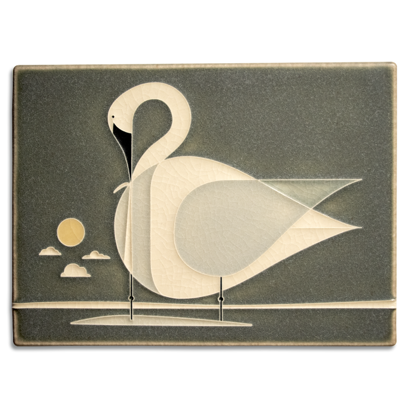 Trumpeter Swan Motawi Tile