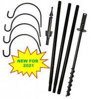 5 Piece Feeder Pole Set with Twist and Quad Hook
