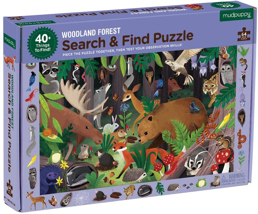 Woodland Forest Search and Find Puzzle