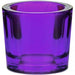 2.5 Oz Heavy Glass Votive Candle Holder Violet