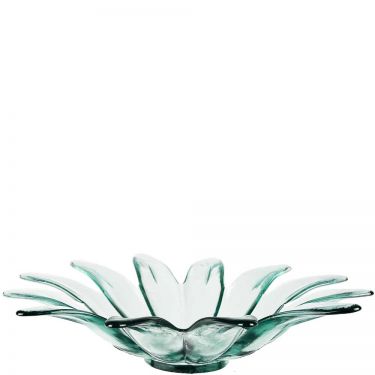 Clear Large Daisy Recycled Glass Bowl
