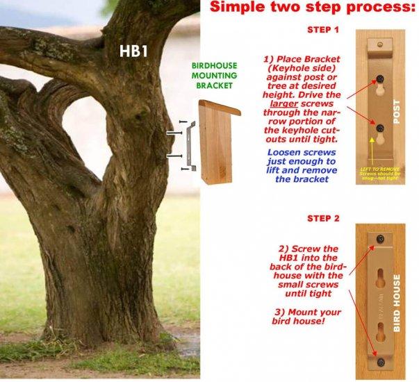 Bird House Mounting Bracket instructions