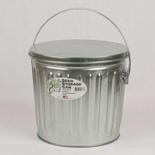 5 Gallon Galvanized Seed Storage Can with Lid