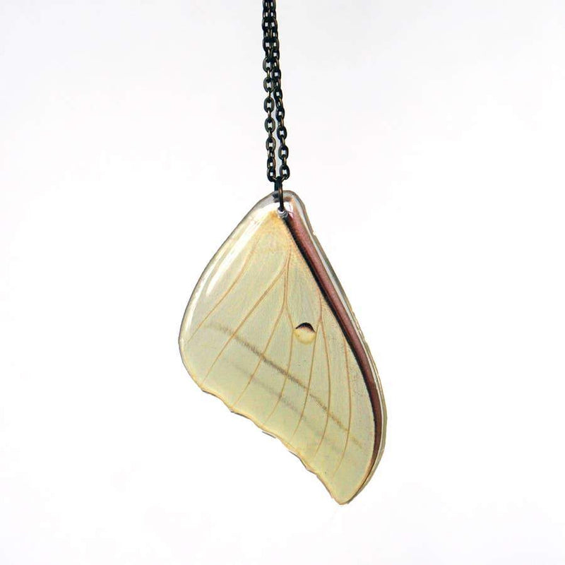 luna moth necklace