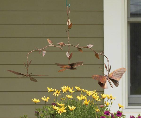 Flamed Butterfly branch mobile