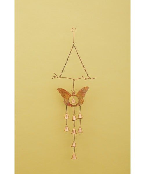 Butterfly with Bells Flamed Wind Chime
