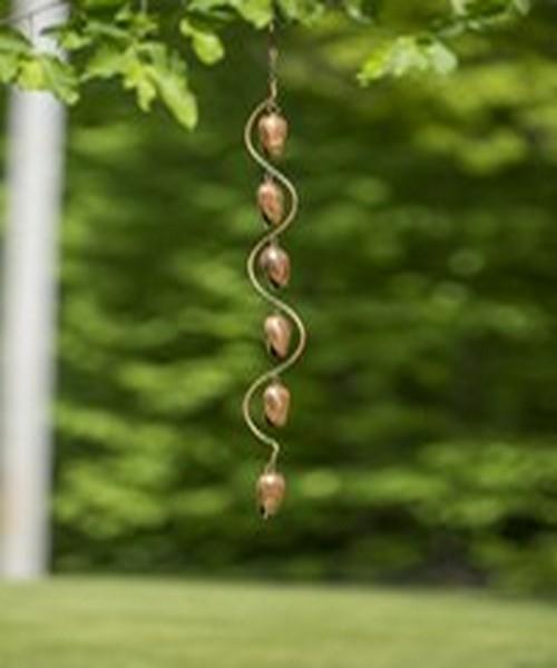 Bell Spiral Flamed Hanging Wind Chime