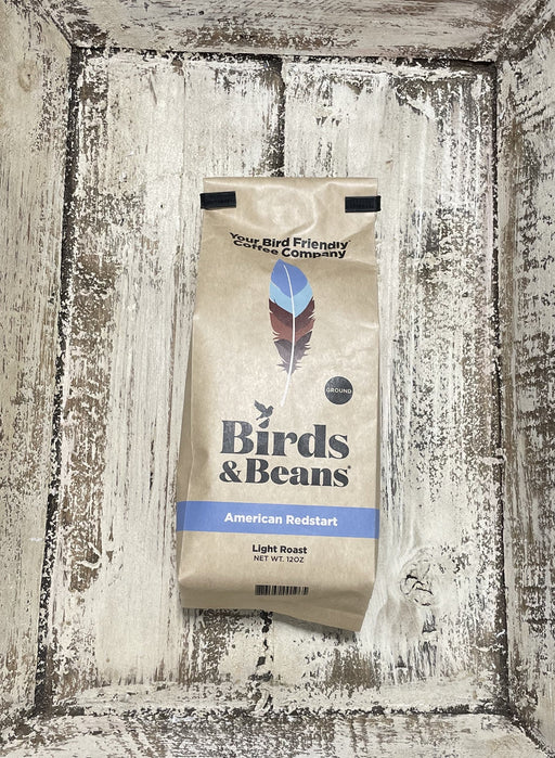 American Redstart Light Roast Ground Coffee in 12 oz bag