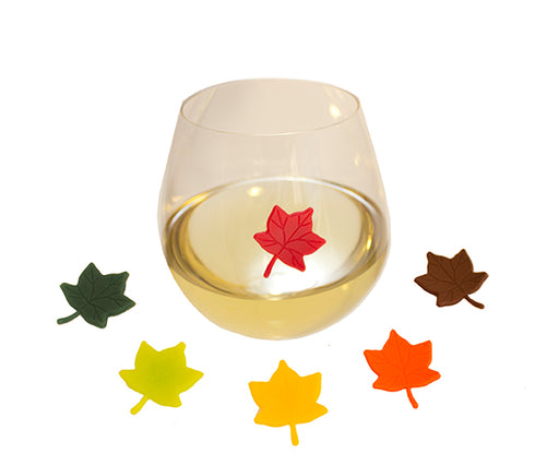 Leaves Wine Markers Set of 6