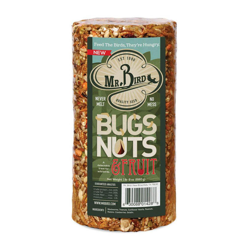 Mr. Bird's Bugs, Nuts, & Fruit Small Cylinder with Label