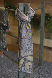 Silk/Wool Blend Scarf dyed in Brazilwood