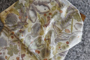 Silk Satin Scarf natural dye, flat