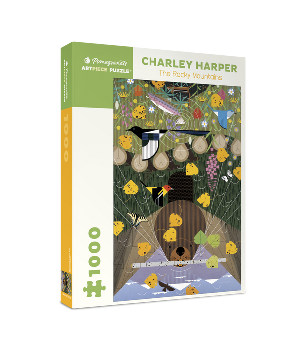 Charley Harper: The Rocky Mountains 1000-piece Jigsaw Puzzle - Box