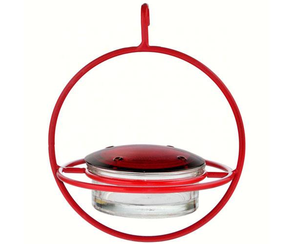 hanging sphere hummingbird feeder with perch