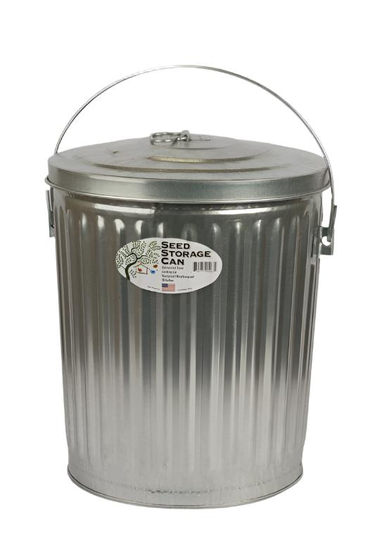 10 Gal. Galvanized Seed Storage Can
