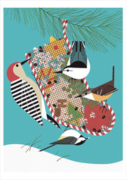 Charley Harper: Bird Holiday Card Assortment: - Backyard Birds