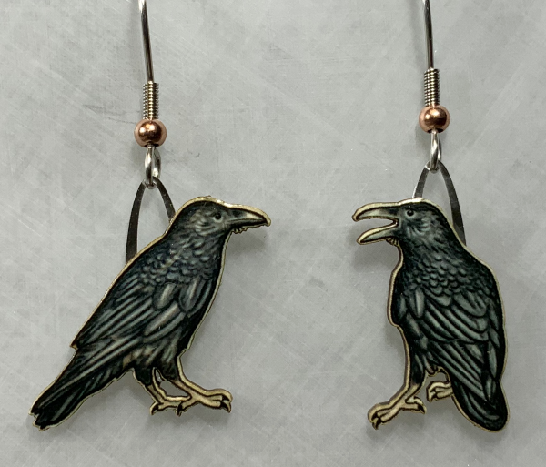 Common Raven Earrings