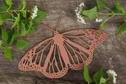 Copper male monarch wall art