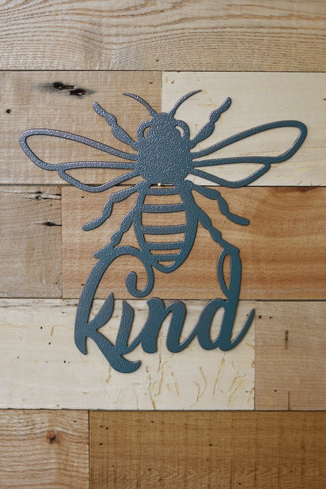 Bee Kind Wall Art with wooden background