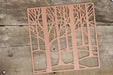 tree wall art in copper