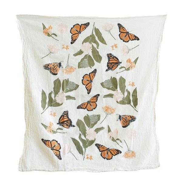 Monarchs & Milkweeds Towel