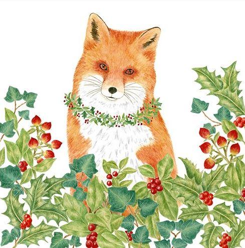 Fox Single Flour Sack Towel