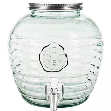 Bee Quenched Recycled Glass Beverage Dispenser
