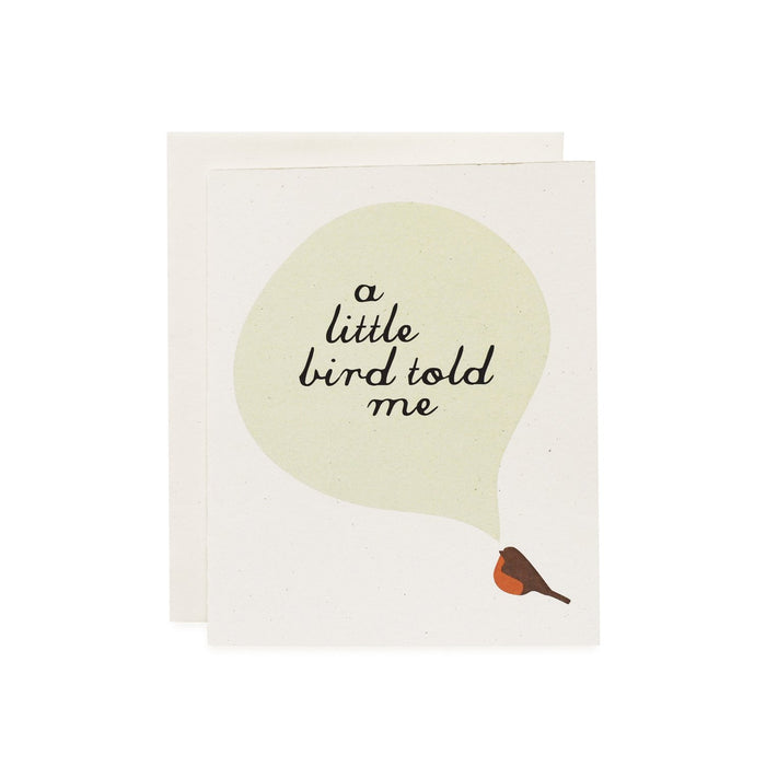 A Little Bird Told Me Card
