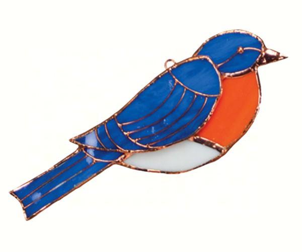 Stained Glass Bluebird Suncatcher
