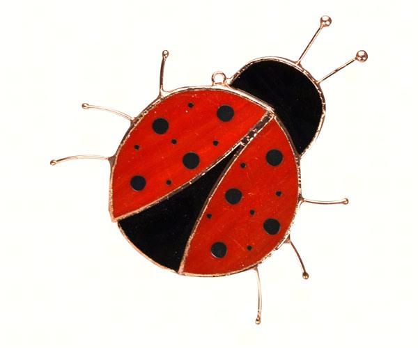 Ladybug Stained Glass Suncatcher - Thumbnail 2