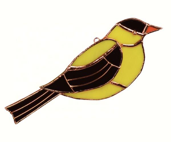 Stained Glass Goldfinch Suncatcher