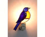 Stained Glass Bluebird Nightlight in use