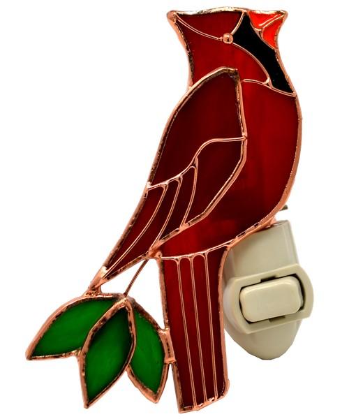Stained Glass Cardinal Nightlight