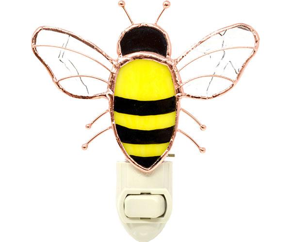 Stained Glass Bee Nightlight
