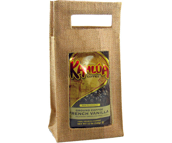 Jute 1 Compartment Coffee Bag - Natural