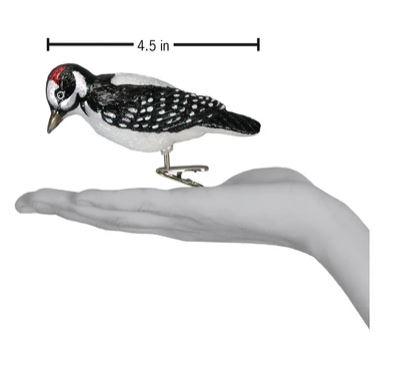 Hairy Woodpecker Ornament clip on