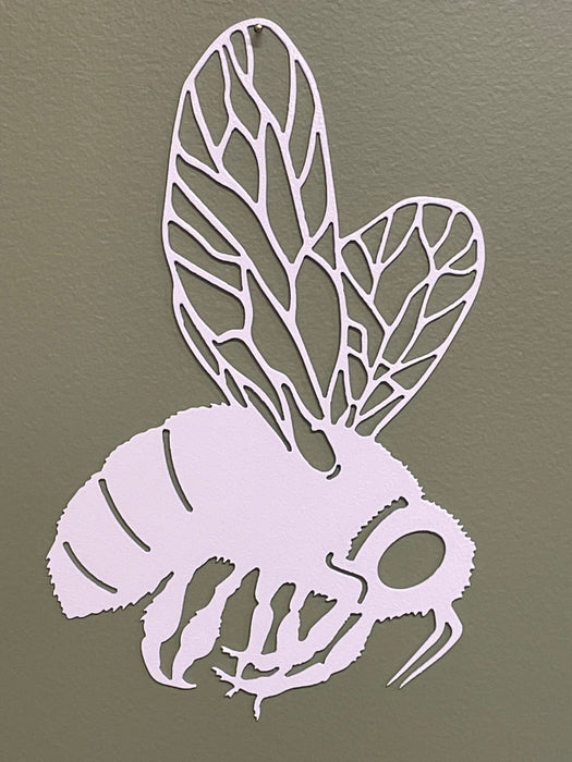 Bumble Bee Wall Art in White River with green background