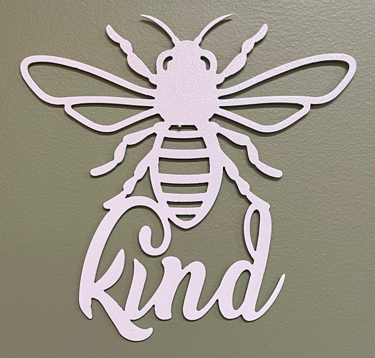 Bee Kind Wall Art with green background