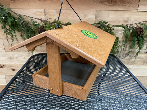 Fly Thru Recycled Feeder - 9"x10" end view