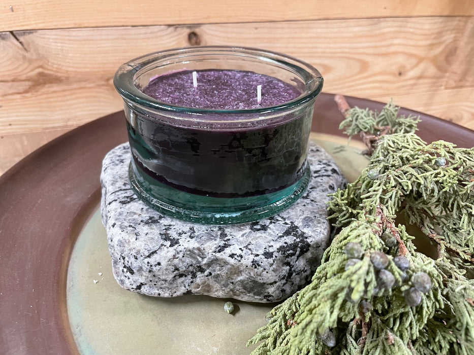 perfect place granite trivet in gray white color with candle