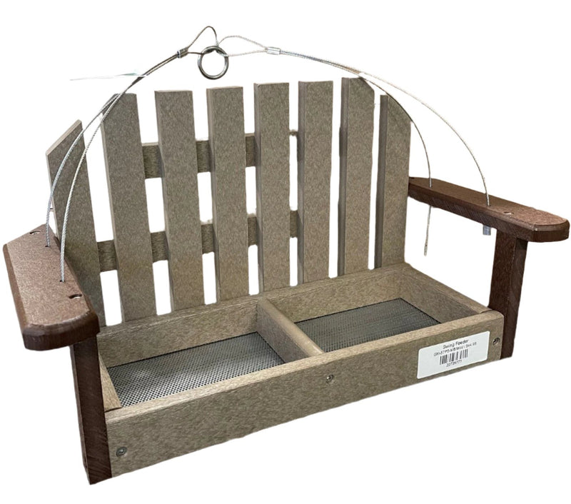 Swing Feeder in Milwaukee Brown and Weathered Wood