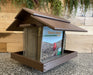 Classic Deluxe Feeder in Milwaukee Brown and Weathered Wood side view