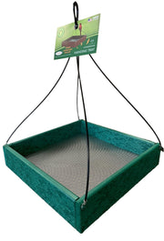 Hanging Tray Recycled Feeder -  12" x 12" in Green