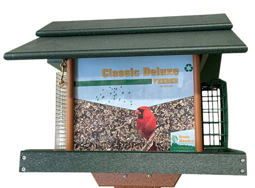 Classic Deluxe Feeder in Turf Green and Cedar