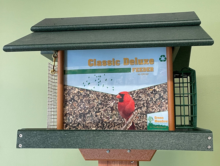 Classic Deluxe Feeder in Turf Green and Cedar