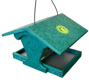 Oasis Recycled Bird Feeder in green side view