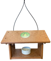 Bluebird Recycled Feeder in tan front view