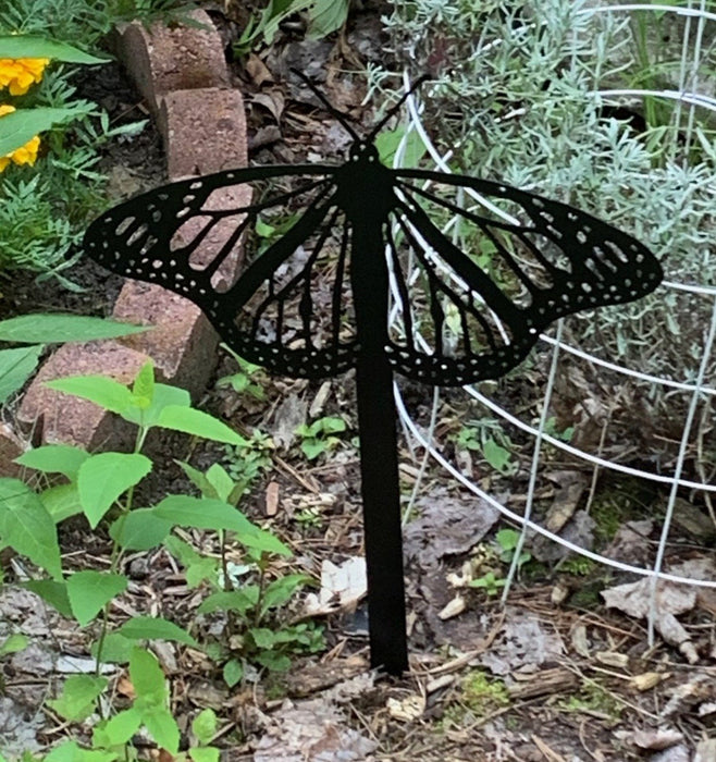 Monarch garden stake