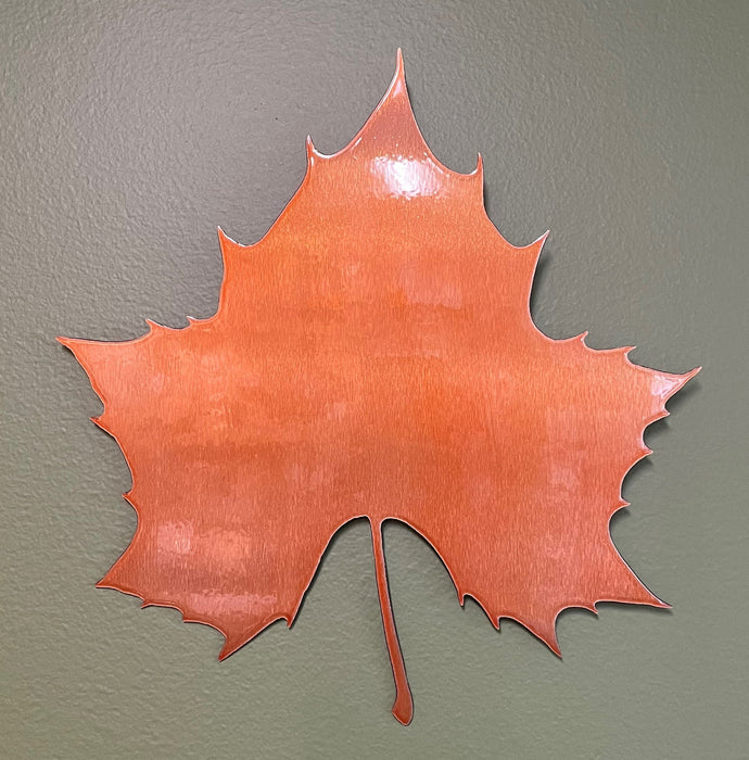 Sycamore Leaf Wall Art in Trans Copper